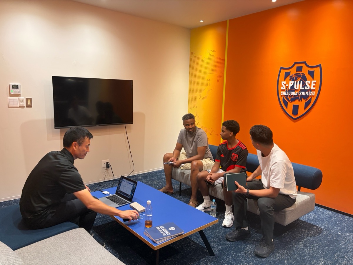 Visiting a professional football club facility in Japan